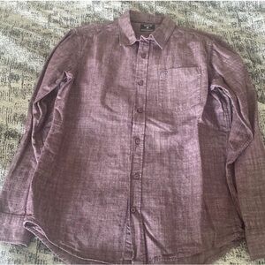 Hurley Purple Long Sleeve Shirt Size Medium